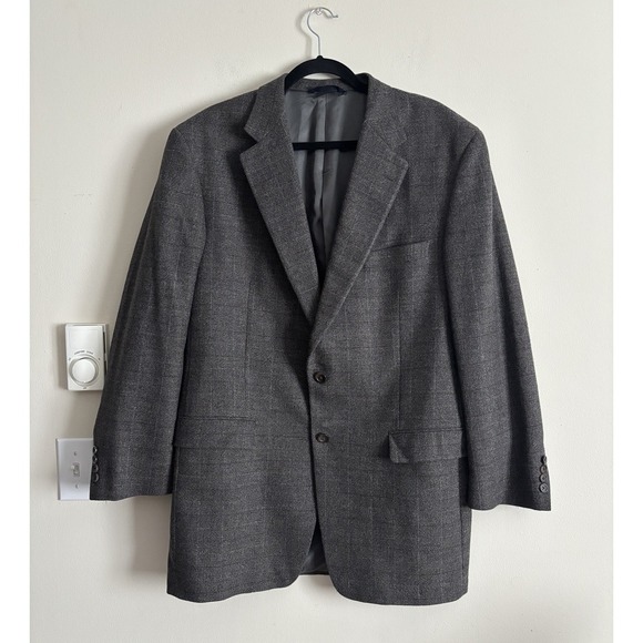 Vintage Burberry London Blazer Mens‎ 44L 44 Long Burberry Blue 2000s Preppy